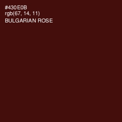 #430E0B - Bulgarian Rose Color Image